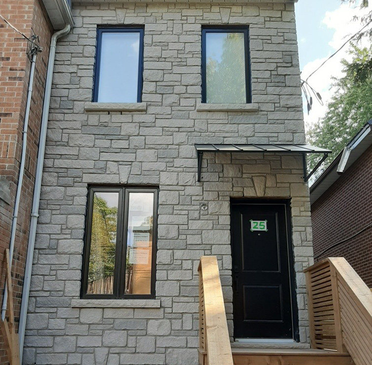 Exterior Stone Refacing Before and After Projects - Three Little Pigs ...